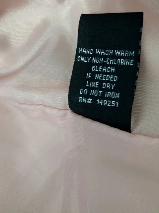 Braccini Petite Blush Pink Moto Jacket XL NWT Faux Leather Zip Biker - Picture 8 of 9